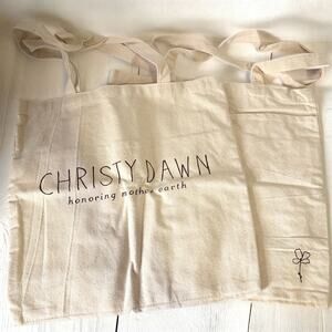 CHRISTY DAWN NWOT Honoring Mother Earth Eco Friendly Canvas Tote Set for 2